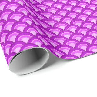 Art Deco wave pattern - violet and orchid