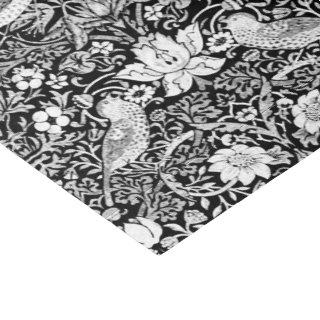 Art Nouveau Bird & Flower Tapestry, Black & White Tissue Paper
