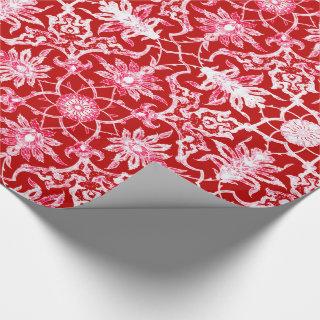 Art Nouveau Chinese Pattern - Deep Red
