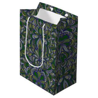 Art Nouveau Floral Seamless  Medium Gift Bag