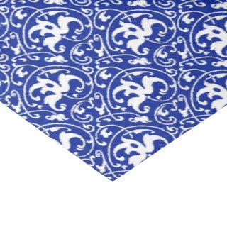 Art Nouveau Ikat - Cobalt Blue and White Tissue Paper