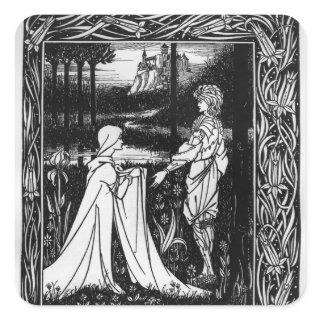 Arthur and the strange mantle square sticker