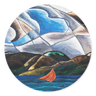 Arthur Dove, Clouds and Water Classic Round Sticker