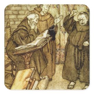 Arthur Rackham |Illustration of 'The Jackdaw of Rh Square Sticker