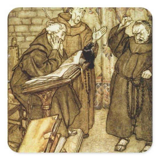 Arthur Rackham |Illustration of 'The Jackdaw of Rh Square Sticker