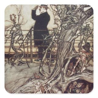 Arthur Rackham | The Kensington Gardens are in Lon Square Sticker