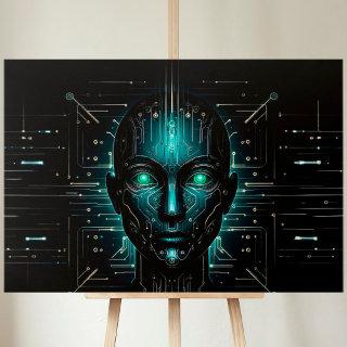 Artificial intelligence digital science robotics   canvas print