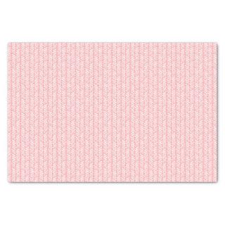 Artsy Dusty Rose Blush Pink White Zigzag Stripes Tissue Paper