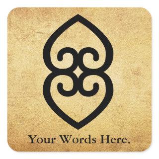 ASASE YE DURU | Providence and the Divinity Earth Square Sticker