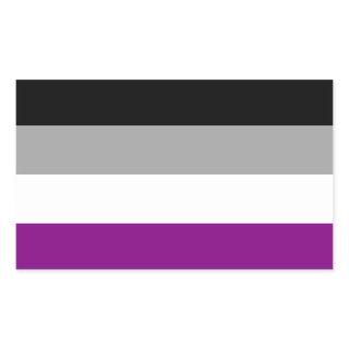 Asexual Flag Rectangular Sticker