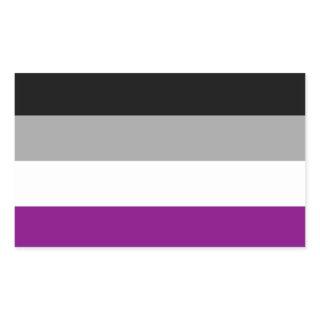 Asexual Pride Flag Rectangular Sticker