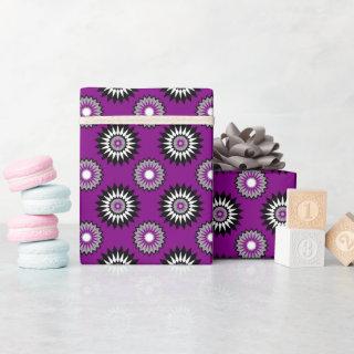 Asexuality pride colors / purple flower