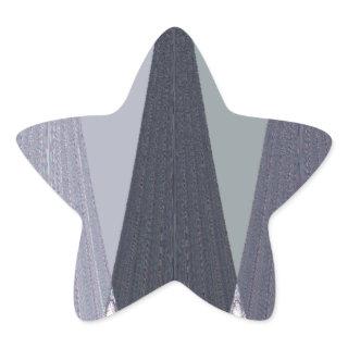 Ash Gray Chevron Dots Art Print Star Sticker