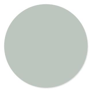 Ash gray (solid color) classic round sticker