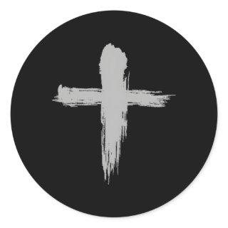 Ash Wednesday Christian Lent Cross Blessing Holy W Classic Round Sticker