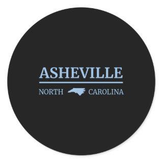 Asheville North Carolina Blue Ridge Mountains Nc H Classic Round Sticker