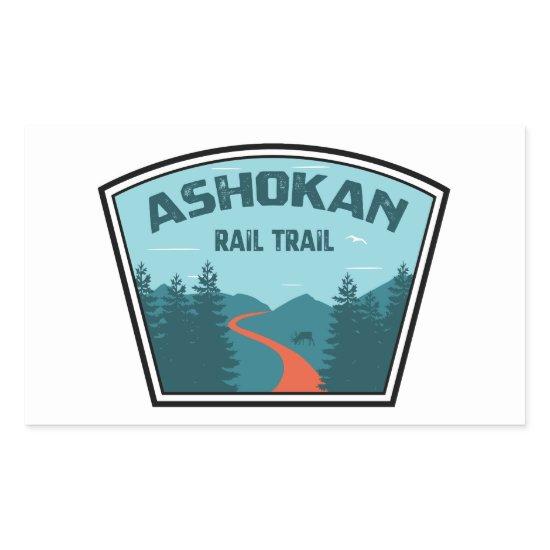 Ashokan Rail Trail New York Rectangular Sticker