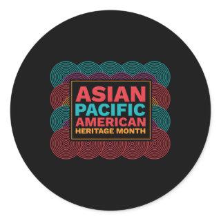 Asian American And Pacific Islander Heritage Month Classic Round Sticker