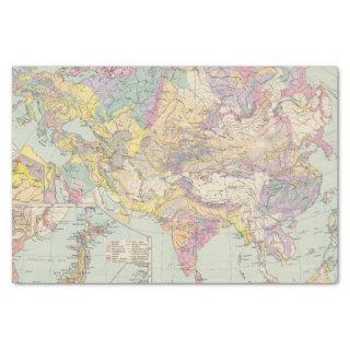 Asien u Europa - Atlas Map of Asia and Europe Tissue Paper
