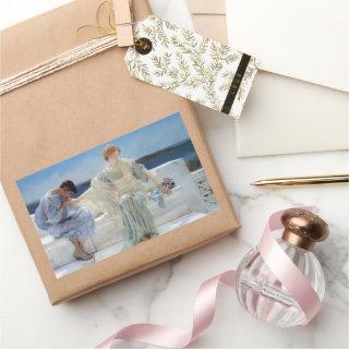 Ask Me No More by Sir Lawrence Alma Tadema Rectangular Sticker