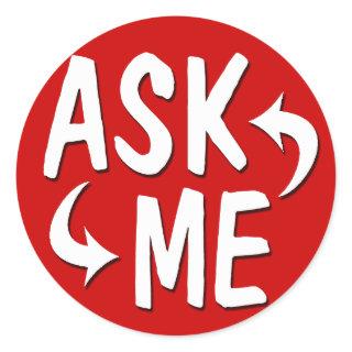 Ask Me Peel & Stick Stickers