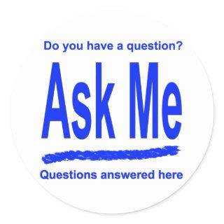 Ask Me Stickers