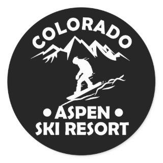 Aspen Colorado Classic Round Sticker