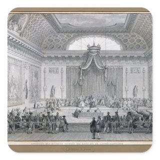 Assemblee des Notables Presided over by Louis Square Sticker