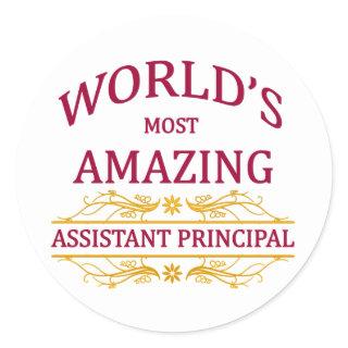 Assistant Principal Classic Round Sticker