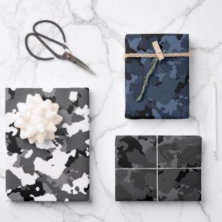 Assorted Dark Camouflage  Sheets