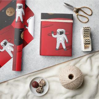 Astronaut on Mars Space Explorer Red Planet