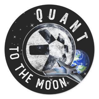 Astronaut Skate Quant QNT Crypto Coin HODL Token T Classic Round Sticker