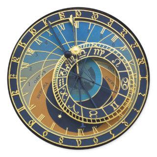 Astronomical Clock-Prague Orloj Classic Round Sticker