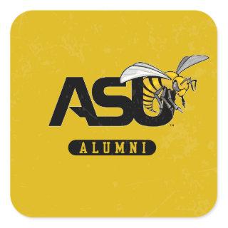ASU Hornet Distressed Square Sticker