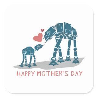 AT-AT Happy Mother's Day Square Sticker