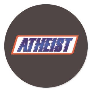 Atheist Atheism Parody Classic Round Sticker