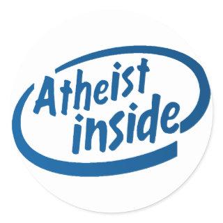 Atheist Inside Classic Round Sticker