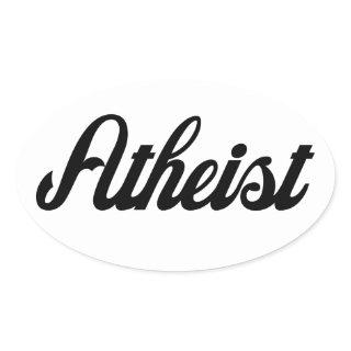 Atheist Oval Sticker