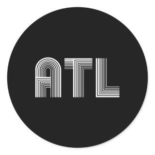 Atl Atlanta A T L Classic Round Sticker