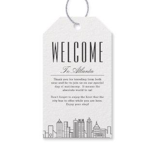 Atlanta Skyline | Welcome Message Gift Tags