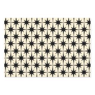 Atomic Age Mid Century Starbursts Black & Cream  Sheets