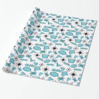 Atomic Blue and Black on White Medium Scale