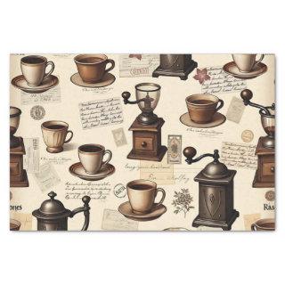 Atomic Coffee Vibes: Mid-Century Modern Coffee Wra Tissue Paper