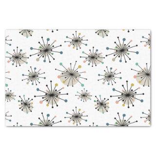 Atomic Era Starburst Retro Mid Century Modern Tissue Paper
