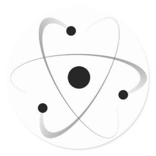 Atomic Mass Structure Classic Round Sticker
