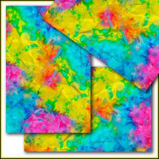 [Atomic Tie-Dye]  V2 Psychedelic Rainbow Colors Tissue Paper