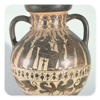 Attic Corinthian amphora Square Sticker