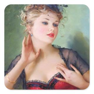 Attractive Lady  Sticker
