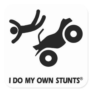 ATV My Own Stunts Square Sticker