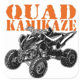 ATV Quad Kamikaze Square Sticker